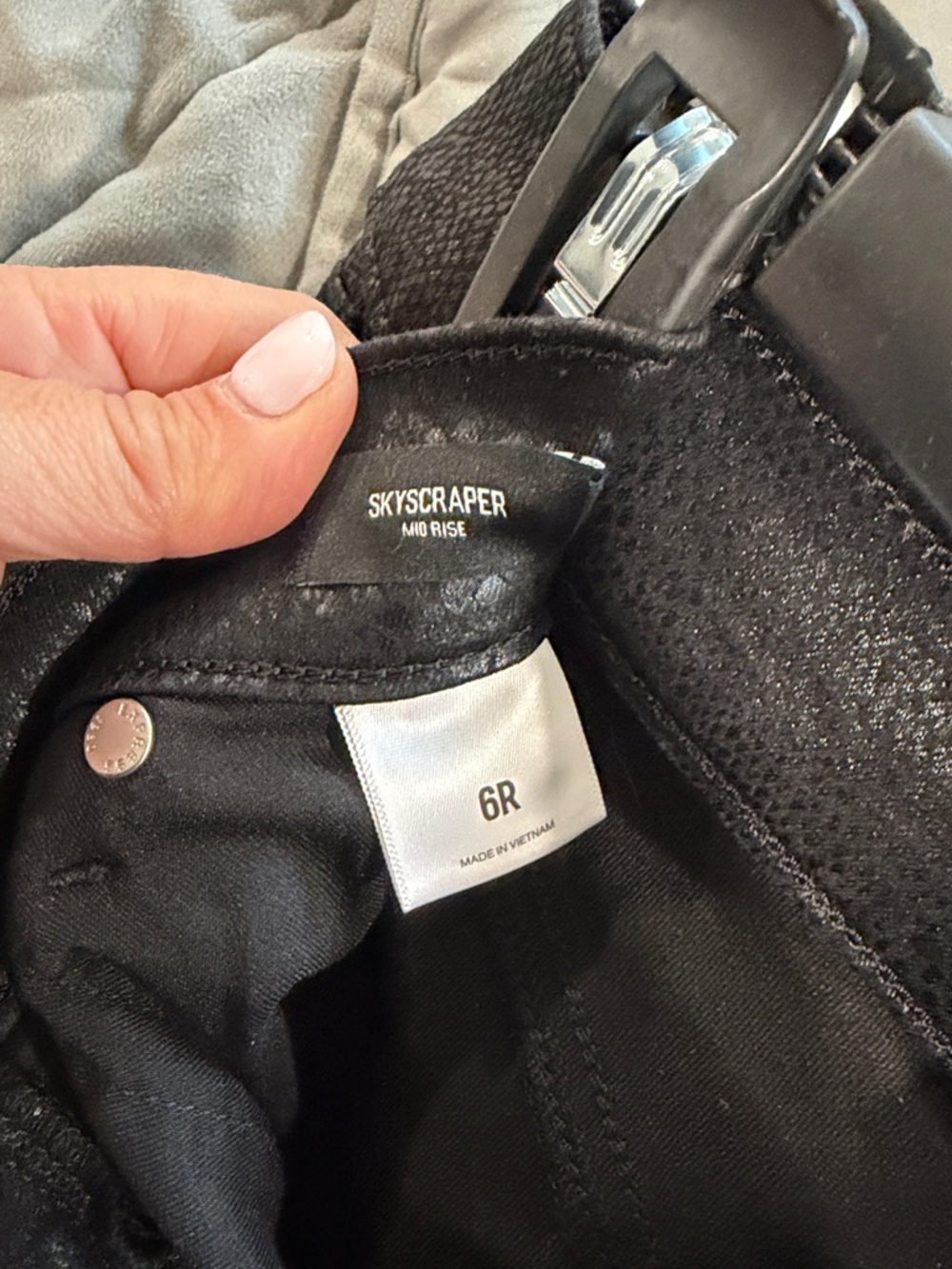 Express Black Skyscraper Mid-Rise Boot Cut Pants
